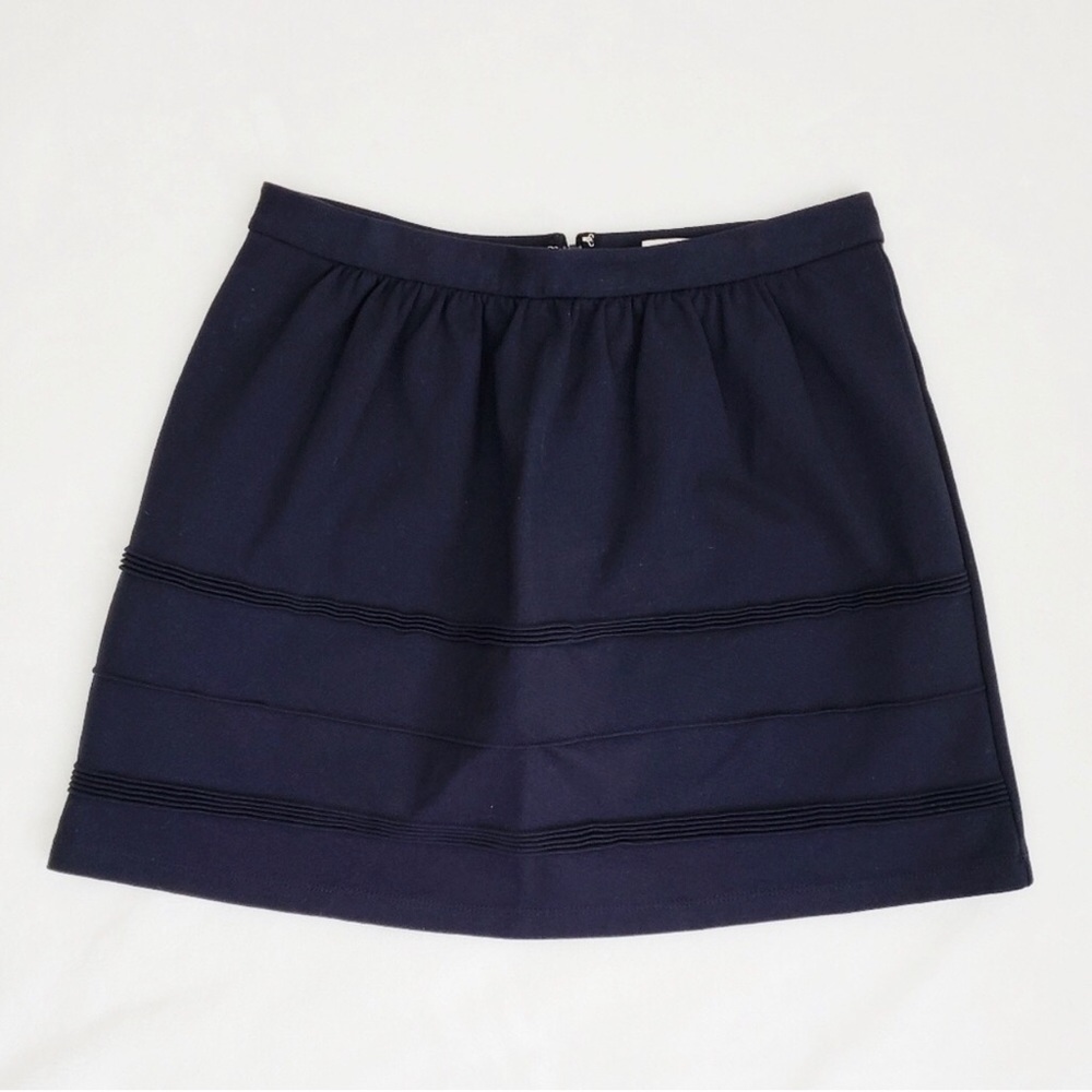J. CREW Black Swingy‎ Stretch Ponte Knit Mini Skirt Sz 00 NWT - Picture 7 of 13